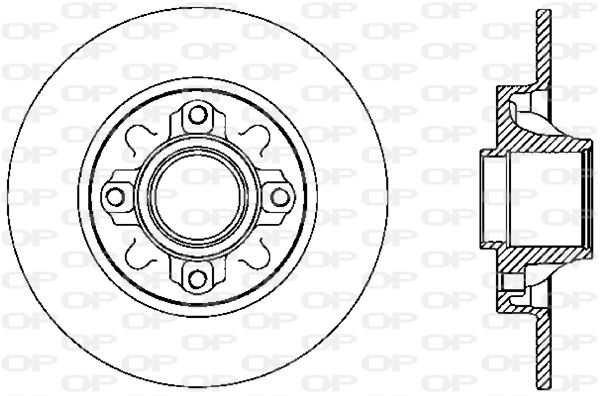 OPEN PARTS Тормозной диск BDR2388.10